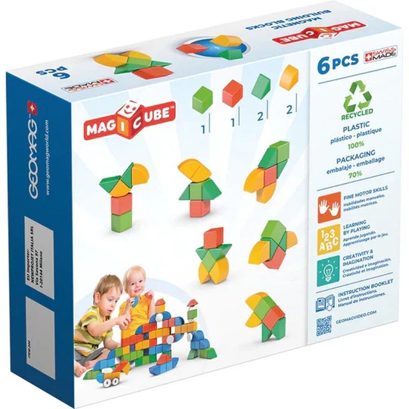 Geomag - Magnetic Building Blocks Starter Set 6 Pieces - 207 - Image 4
